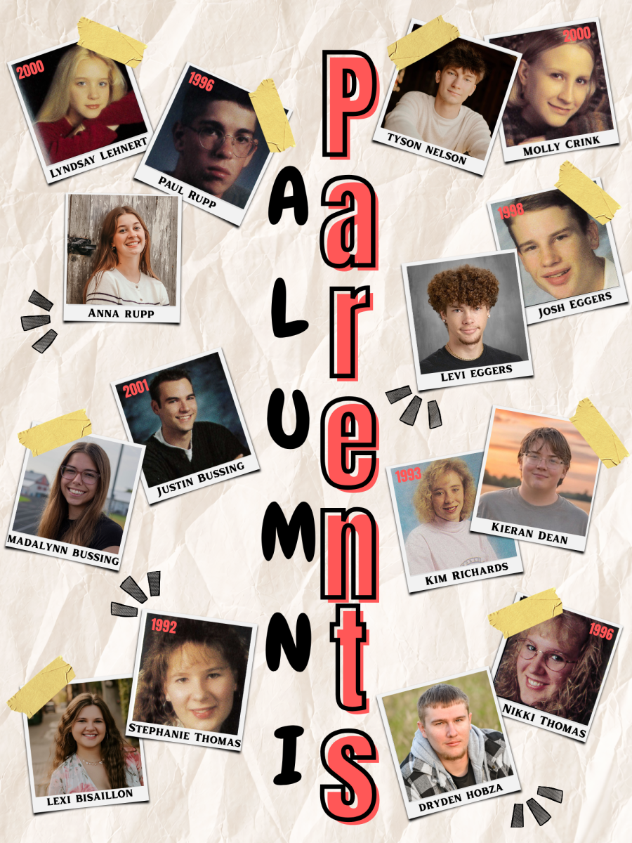 Photo illustration: Senior alumni parents
